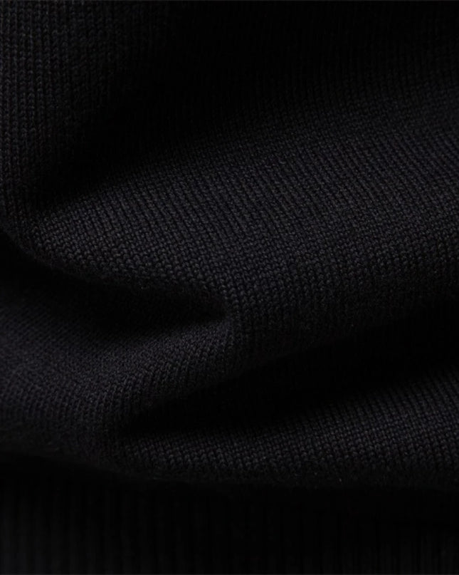 AIOPESON Men's Half Zip Sweater - Thick Warm Striped Knit Pullover