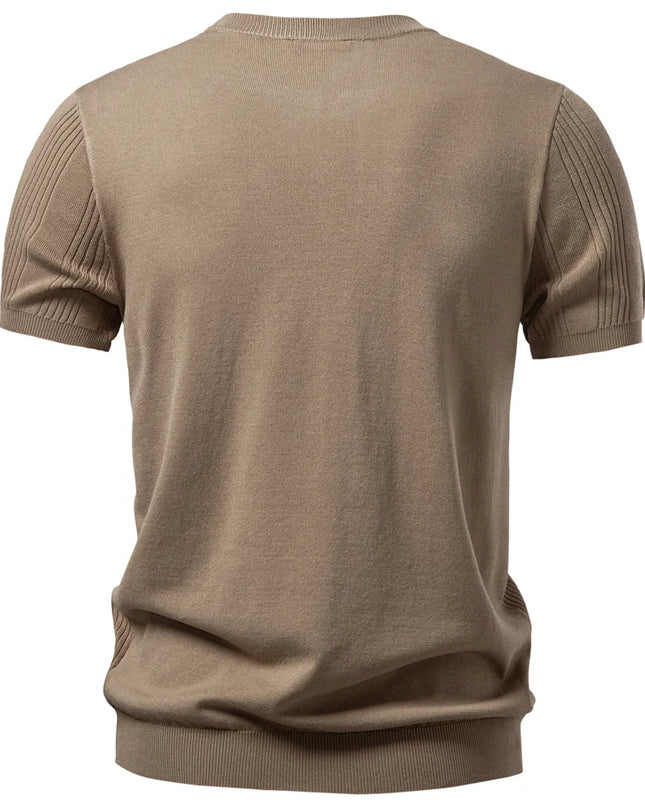 AIOPESON Men's Henley Neck T-Shirt - Soft, Breathable, Casual Summer Top