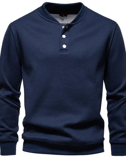 AIOPESON Men's High-Quality Fleece Lined Sweatshirt - Casual Comfort