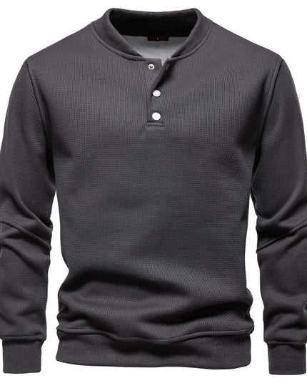 AIOPESON Men's High-Quality Fleece Lined Sweatshirt - Casual Comfort
