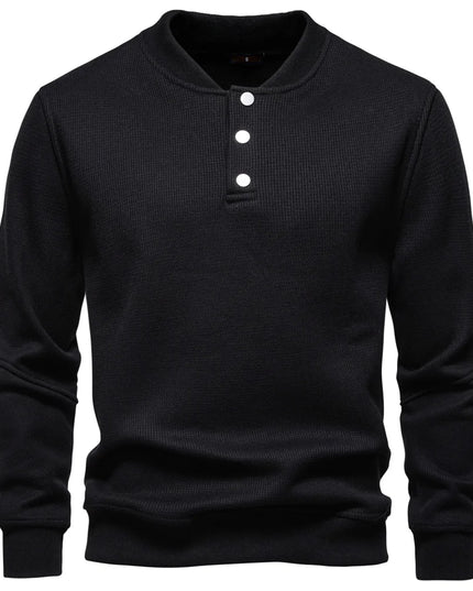 AIOPESON Men's High-Quality Fleece Lined Sweatshirt - Casual Comfort