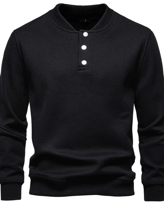 AIOPESON Men's High-Quality Fleece Lined Sweatshirt - Casual Comfort