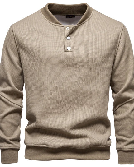 AIOPESON Men's High-Quality Fleece Lined Sweatshirt - Casual Comfort