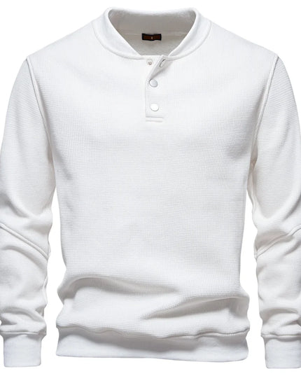 AIOPESON Men's High-Quality Fleece Lined Sweatshirt - Casual Comfort