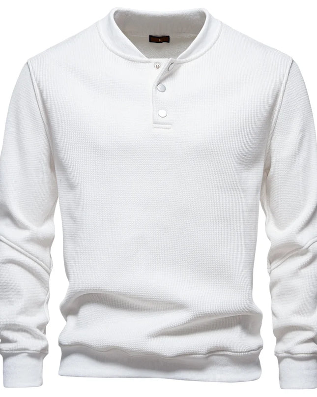 AIOPESON Men's High-Quality Fleece Lined Sweatshirt - Casual Comfort