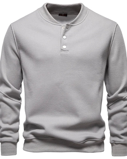 AIOPESON Men's High-Quality Fleece Lined Sweatshirt - Casual Comfort