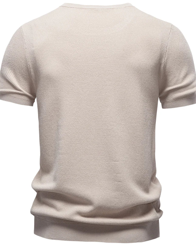 AIOPESON Men's Ice Silk T-Shirt - Breathable Short Sleeve Style