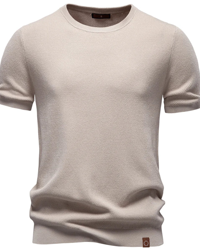 AIOPESON Men's Ice Silk T-Shirt - Breathable Short Sleeve Style