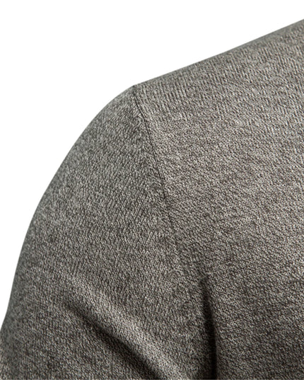 AIOPESON Men's Knit Mock Neck Cardigan - Casual Autumn Sweater