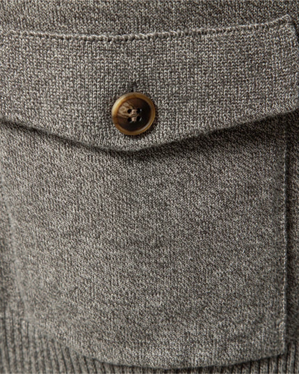 AIOPESON Men's Knit Mock Neck Cardigan - Casual Autumn Sweater
