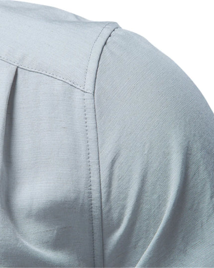 AIOPESON Men's Long Sleeve Cotton Shirt - Soft Casual Wear