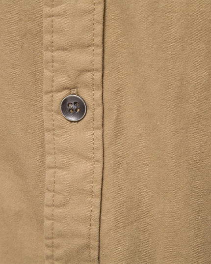 AIOPESON Men's Military Style Cotton Pocket Shirt - Slim Fit Long Sleeve