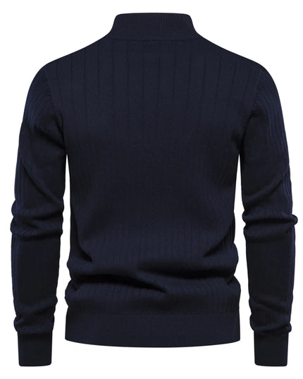 AIOPESON Mens Mock Neck Quarter Zipper Pullover Sweater - Warm Casual
