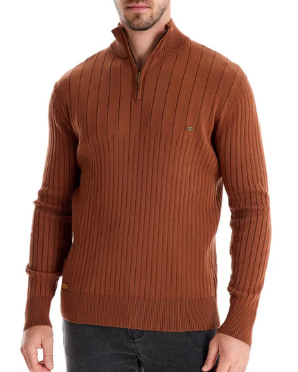 AIOPESON Mens Mock Neck Quarter Zipper Pullover Sweater - Warm Casual