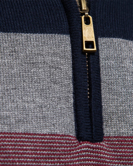 AIOPESON Men's Mock Neck Sweater - Autumn-Winter Quarter Zipper