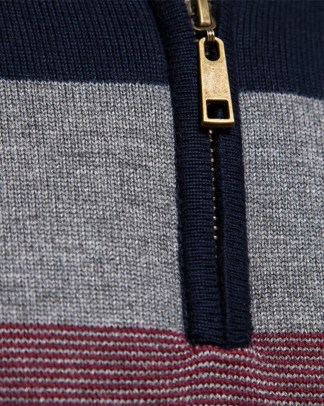 AIOPESON Men's Mock Neck Sweater - Autumn-Winter Quarter Zipper