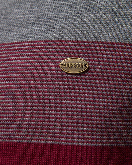 AIOPESON Men's Mock Neck Sweater - Autumn-Winter Quarter Zipper