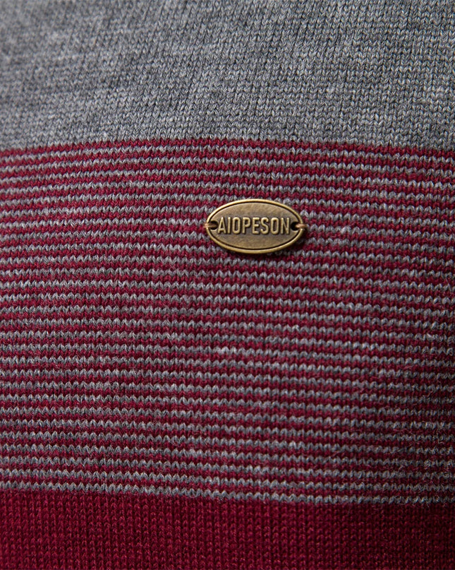 AIOPESON Men's Mock Neck Sweater - Autumn-Winter Quarter Zipper