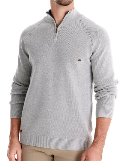 AIOPESON Men's Quarter Zipper Sweater - Casual Knitted Fashion Wear