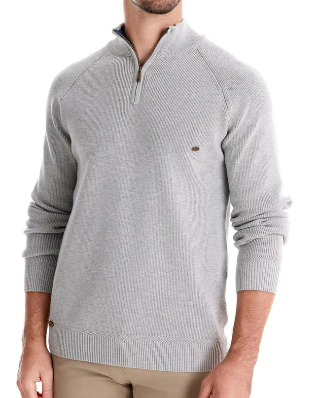 AIOPESON Men's Quarter Zipper Sweater - Casual Knitted Fashion Wear