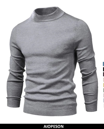 AIOPESON Men's Soft Pullover Sweater - Casual Winter Warmth