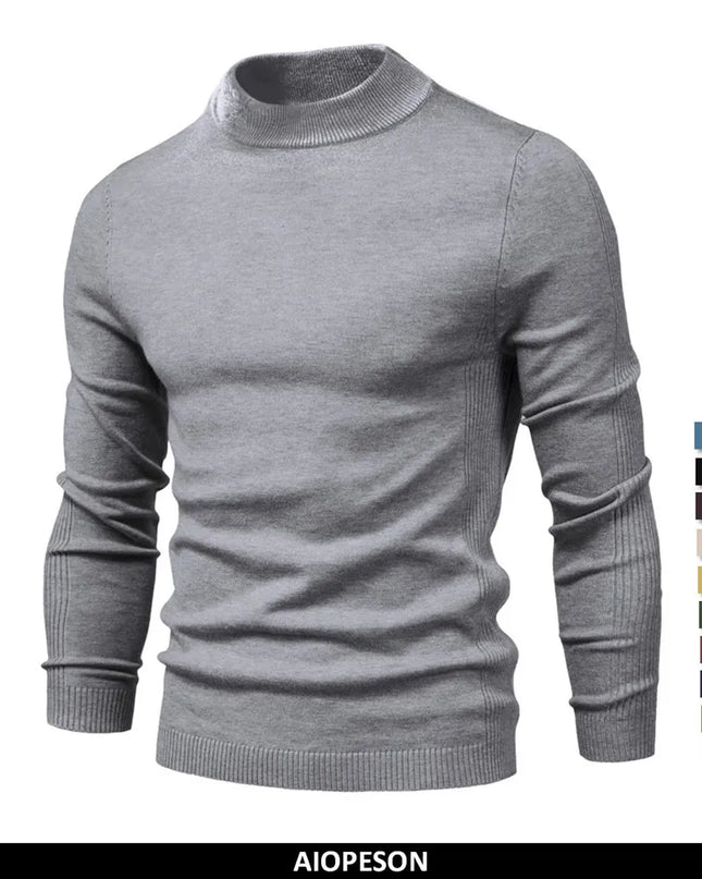 AIOPESON Men's Soft Pullover Sweater - Casual Winter Warmth