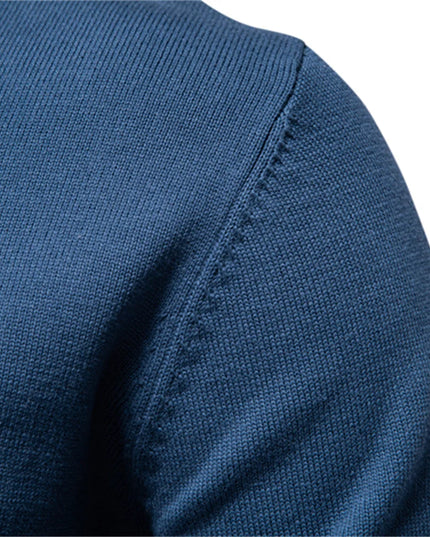 AIOPESON Men’s Solid Cotton Crew Neck Sweater - Casual Classic Style