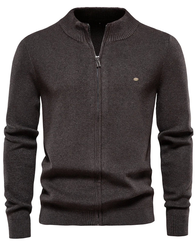 AIOPESON Men's Thicken Zipper Cardigan - High Quality Autumn Wear