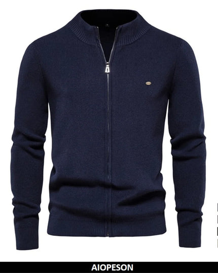 AIOPESON Men's Thicken Zipper Cardigan - High Quality Autumn Wear