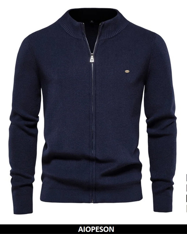 AIOPESON Men's Thicken Zipper Cardigan - High Quality Autumn Wear