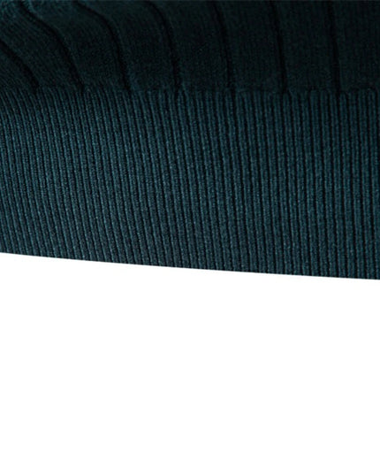 AIOPESON Men’s Turtleneck Sweater - Solid Color Pullover Knitwear