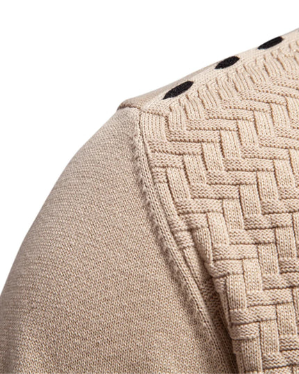 AIOPESON Men's V Neck Button-Up Cotton Cardigan - Casual Knit Sweater