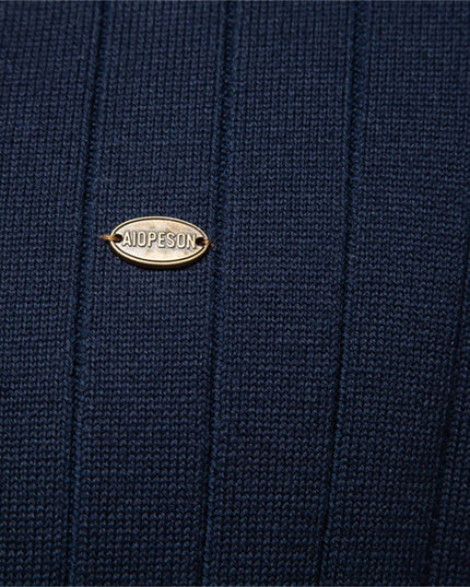 AIOPESON Men's V-Neck Button-Up Cotton Cardigan - Casual Knit Sweater