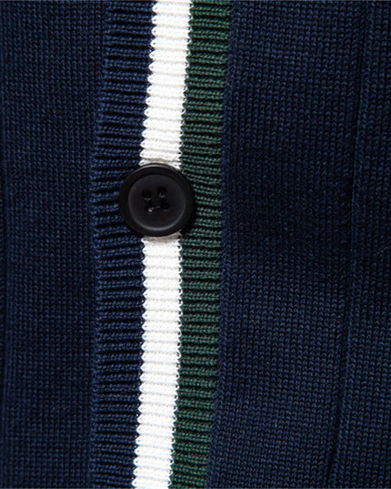 AIOPESON Men's V-Neck Button-Up Cotton Cardigan - Casual Knit Sweater