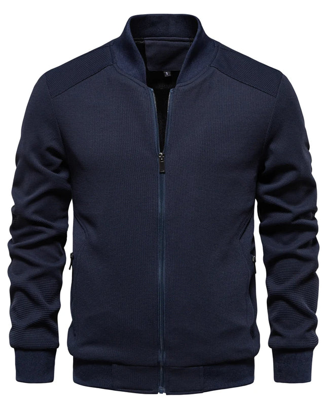 AIOPESON Men's Waffle Fleece Bomber Jacket - Warm Casual Outerwear