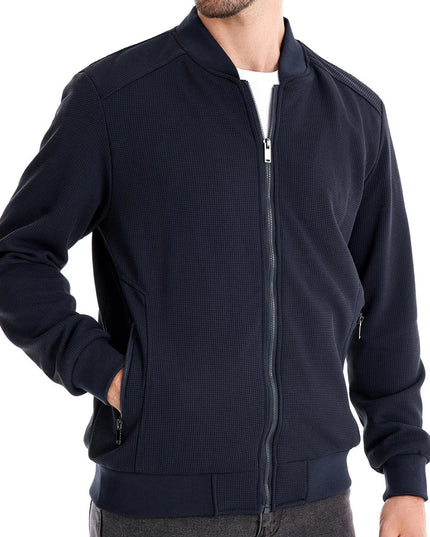 AIOPESON Men's Waffle Fleece Bomber Jacket - Warm Casual Outerwear