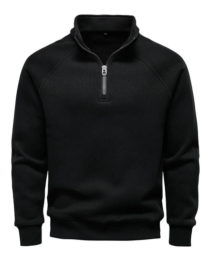 AIOPESON Men’s Winter Thermal Sweater - Slim Fit Zipper Pullover