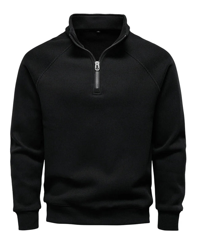 AIOPESON Men’s Winter Thermal Sweater - Slim Fit Zipper Pullover