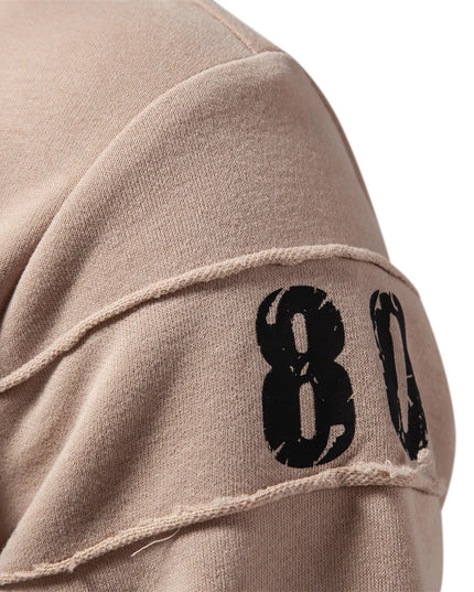 AIOPESON Smooth Patchwork Sweatshirts for Men - Trendy O-neck Design