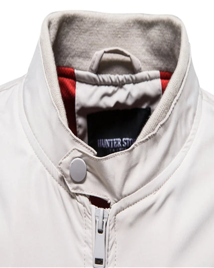 AIOPESON Solid Color Baseball Jacket - Slim Fit Casual Bomber for Men