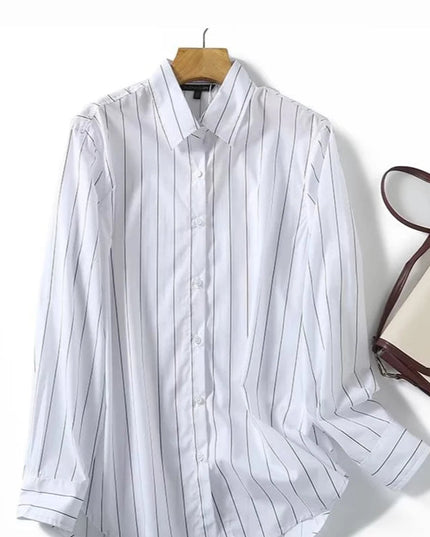 Casual Striped Vintage Shirts - VOLDRI