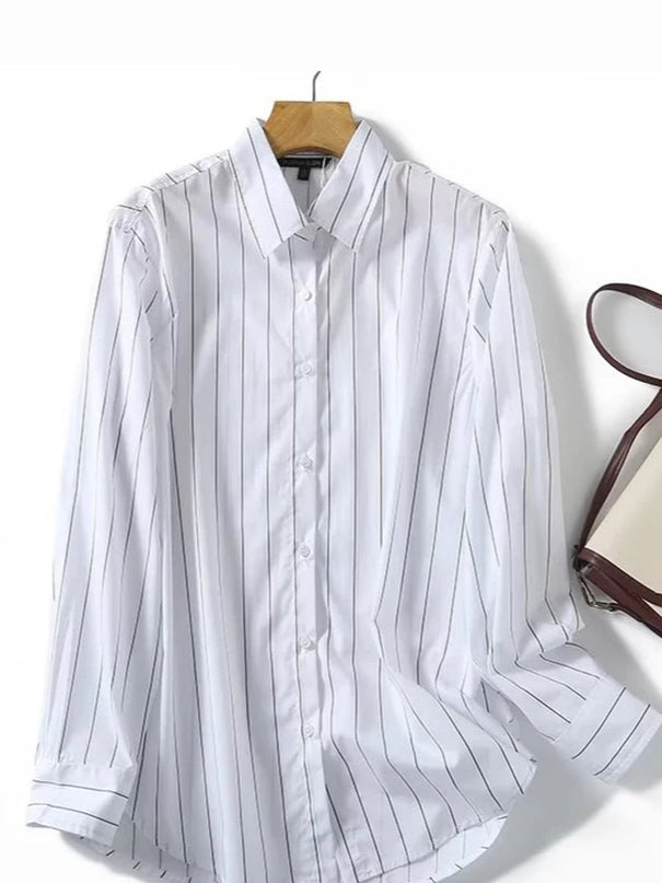 Casual Striped Vintage Shirts - VOLDRI