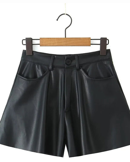 Vintage Pu Short Skirt - VOLDRI