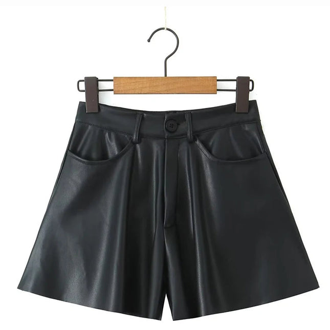 Vintage Pu Short Skirt - VOLDRI