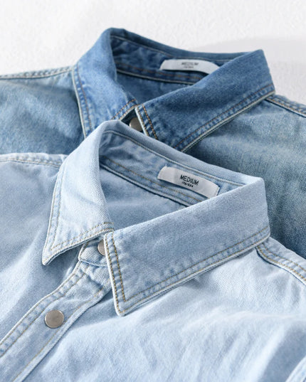Autumn Men's Slim Fit Cotton Shirt - Breathable Casual Business Style