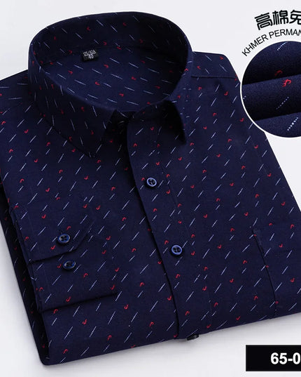 BAMBOOPLE Men's Long Sleeve Casual Shirt - Fashion Print, Standard Fit