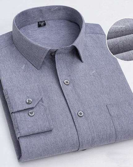 BAMBOOPLE Men's Long Sleeve Casual Shirt - Fashion Print, Standard Fit