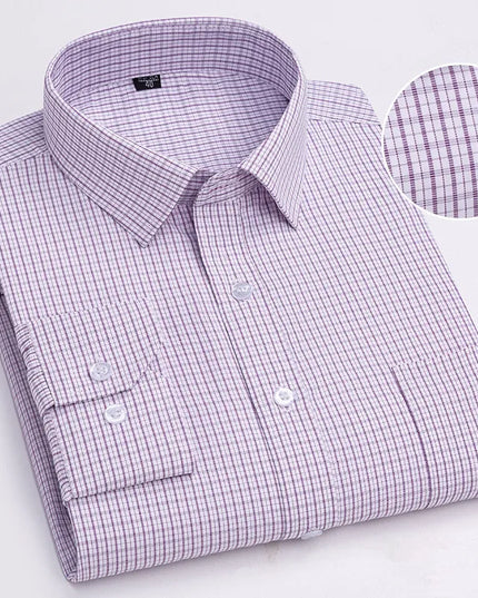BAMBOOPLE Men's Long Sleeve Casual Shirt - Fashion Print, Standard Fit