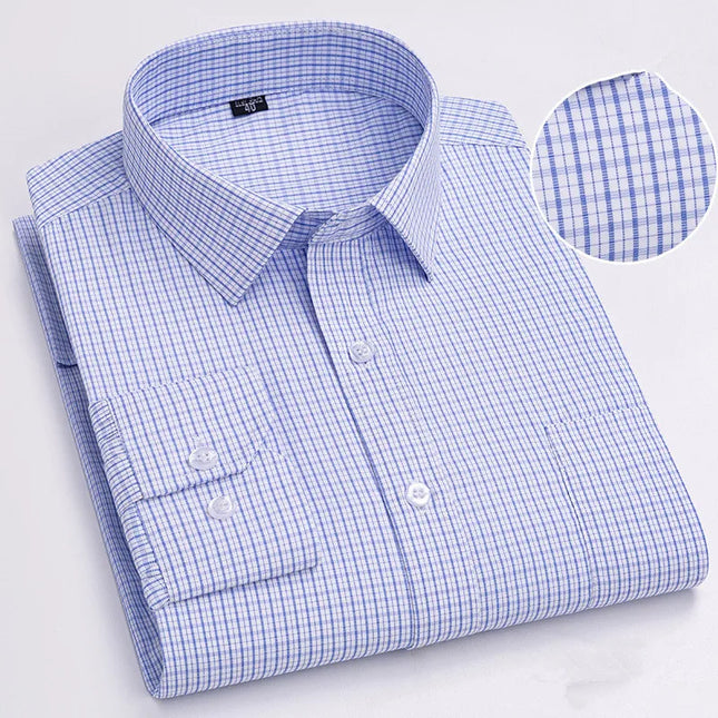 BAMBOOPLE Men's Long Sleeve Casual Shirt - Fashion Print, Standard Fit