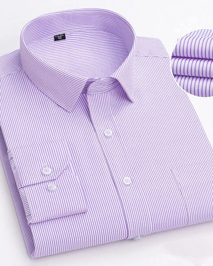 BAMBOOPLE Men's Long Sleeve Casual Shirt - Fashion Print, Standard Fit